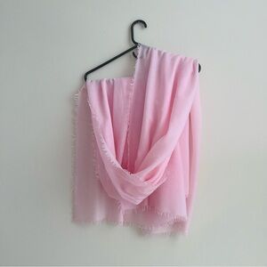 Elegant Baby Pink Pashmina Scarf / Wrap